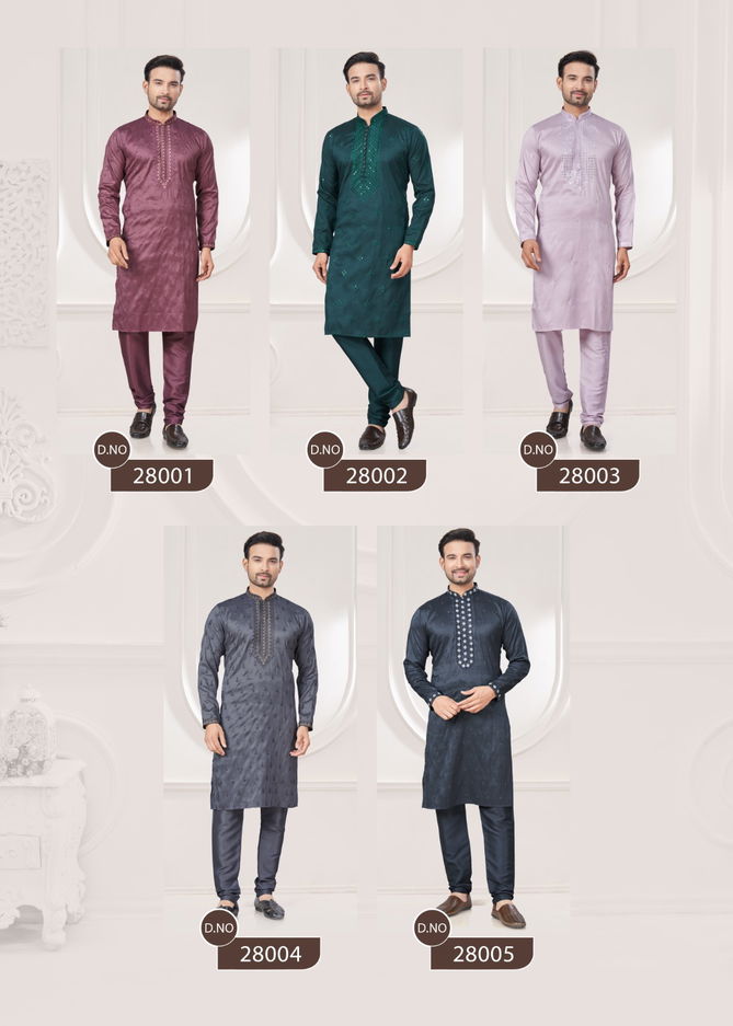 Outluk Wedding Collection Vol 28 Silk Mens Wholesale Kurta Pajama Manufacturers